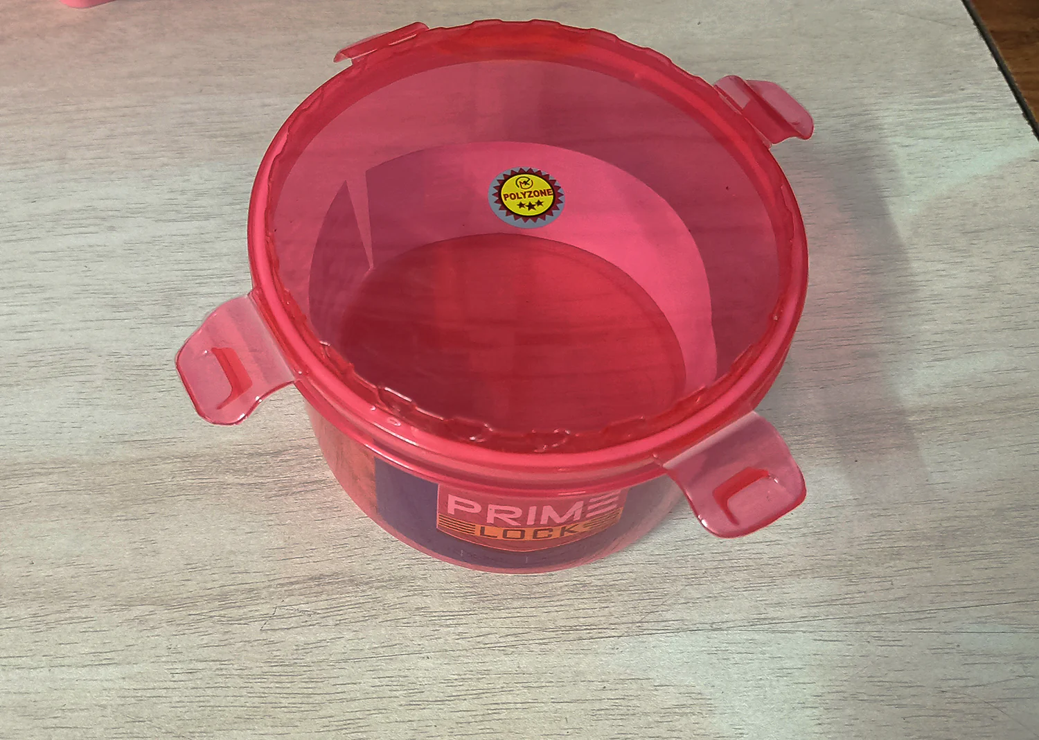 3012 Prime lock 1200ml, Round Container | Organised Kitchen | Stackable | Durable | For Tiffin Box, Cereals, Snacks | - Image 2