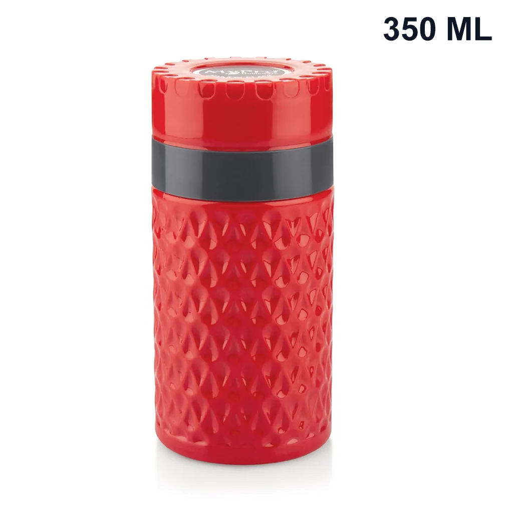 3038 Handy Flask 350ml - Hot and Cold Inner Steel, Easy Carry (Multicolor) - Image 3
