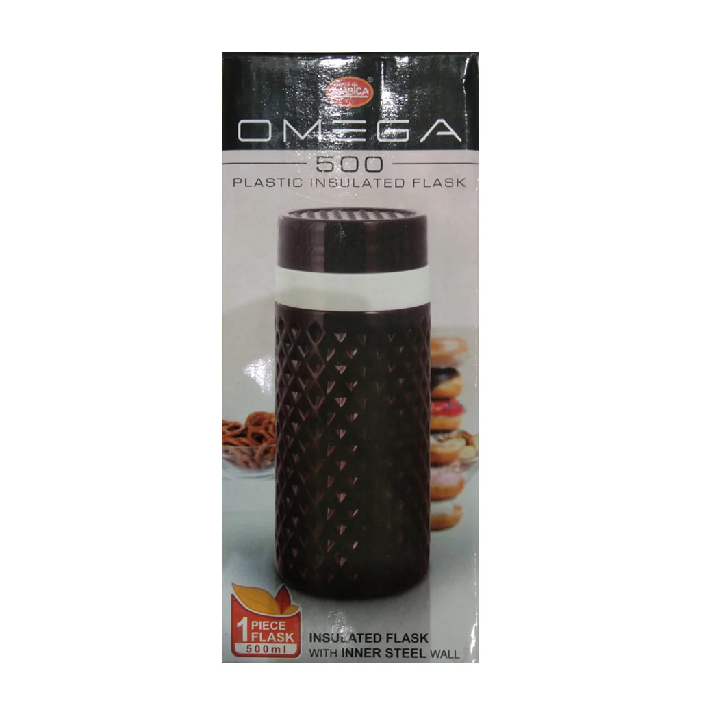 3039 Handy Flask 500ml - Hot and Cold Inner Steel, Easy Carry (Multicolor) - Image 3