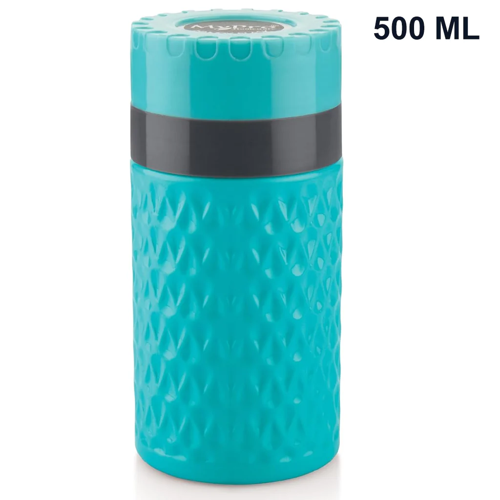 3039 Handy Flask 500ml - Hot and Cold Inner Steel, Easy Carry (Multicolor) - Image 4