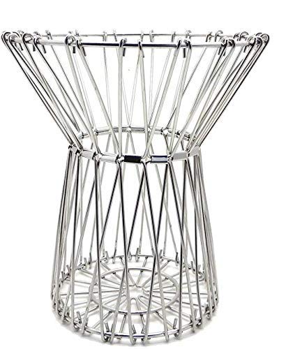 3040 Multipurpose Fruit Basket Stainless Steel Wire Bowl Foldable Basket for Vegetable / Fruits / Dining - Image 5