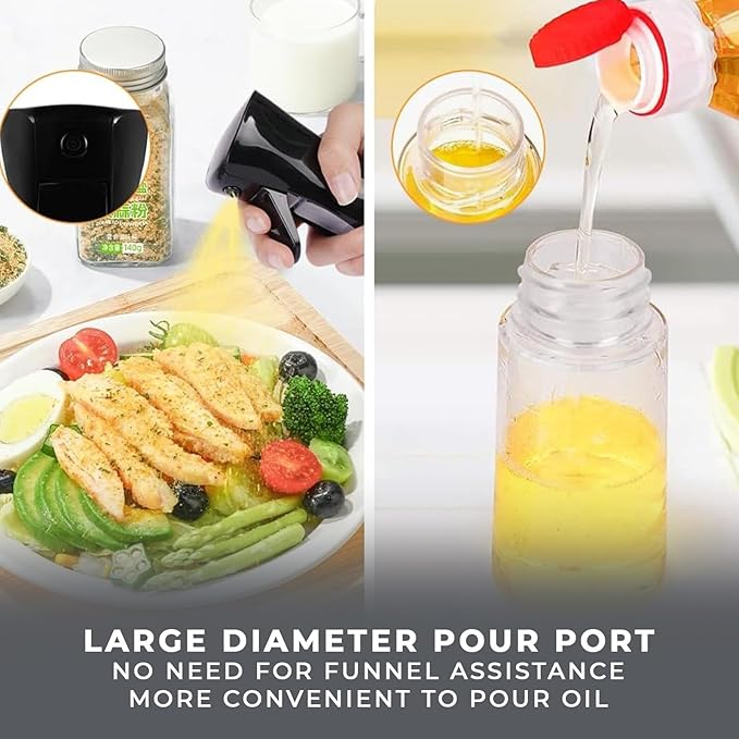 3089 Glass Oil Dispenser Spray Cooing Bottle - Image 8