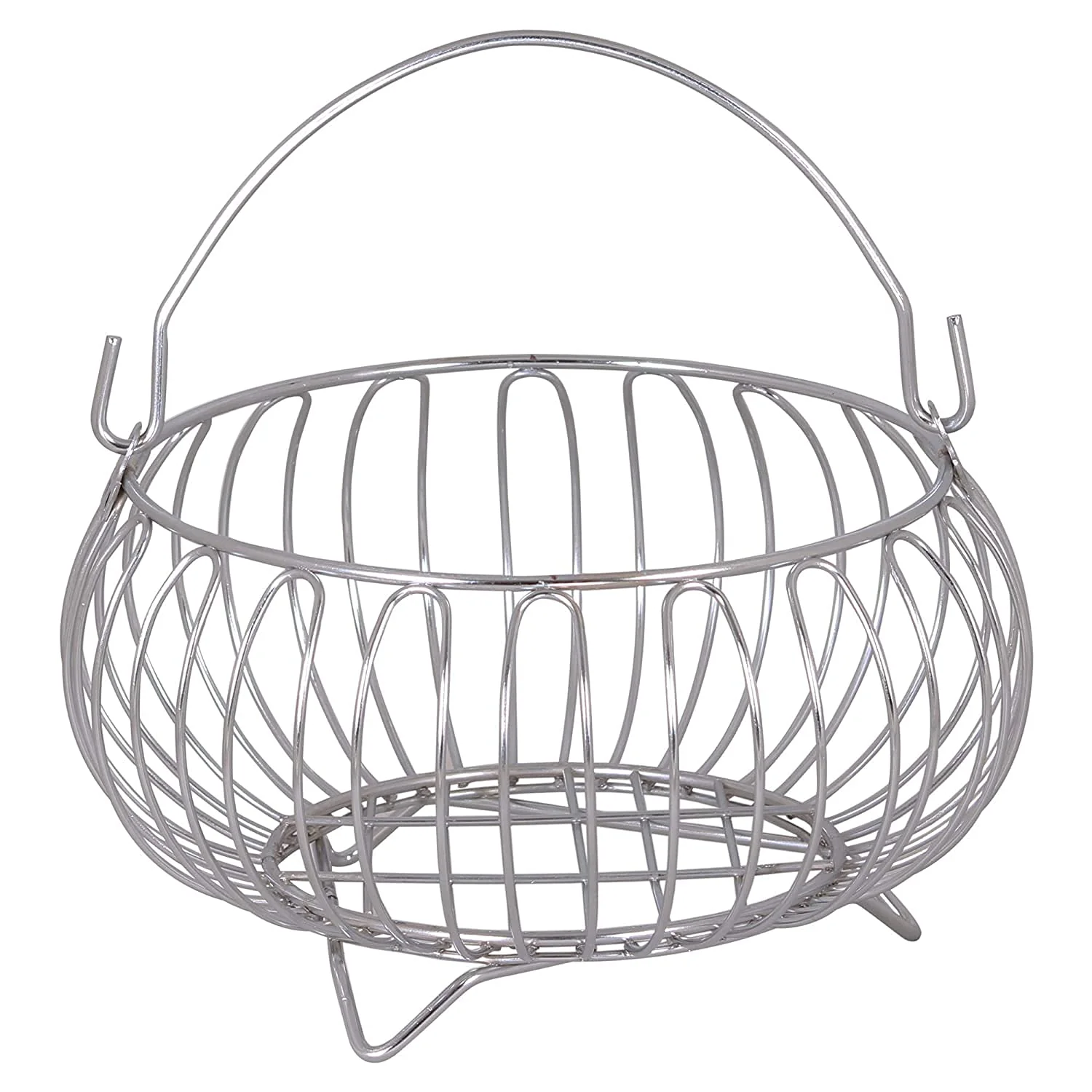 3100 Stainless Steel Heavy Vegetable and Fruit Bowl Basket, Chrome Plated Kitchen Basket Multi-Purpose - Image 3
