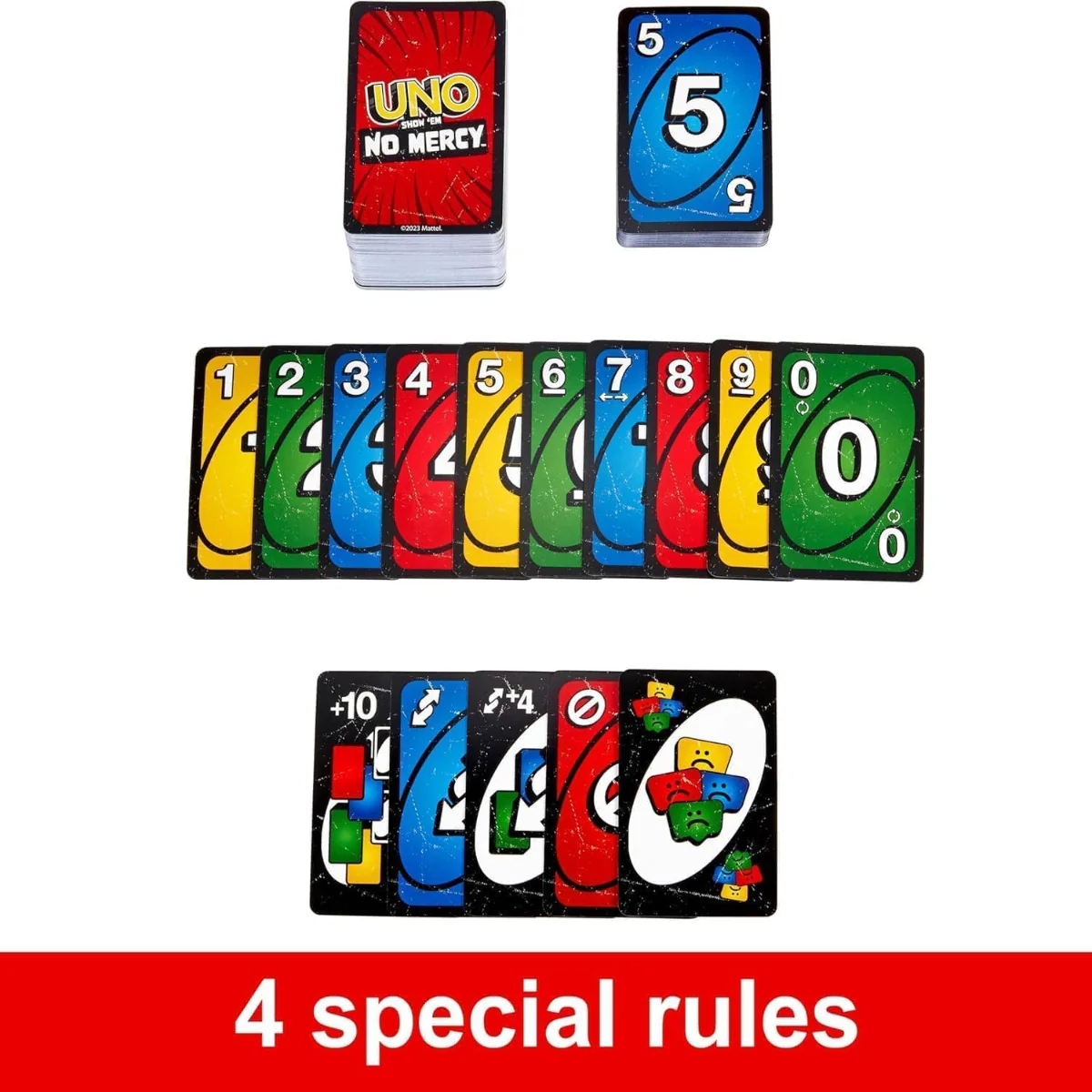 3116 UNO Show 'Em No Mercy Card Game | Ruthless & Unapologetic Fun for Adults, Kids & Family Night - Ideal for Parties, Game Nights & Travel - Image 2