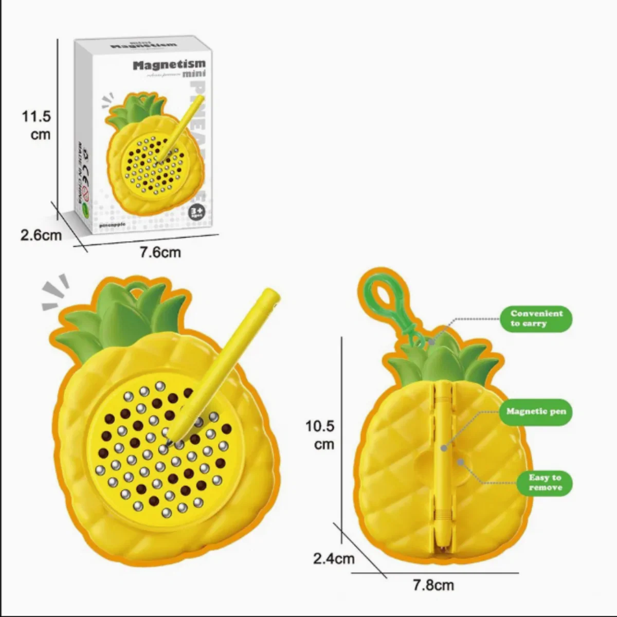 3117 Styles Pineapple Magnets & Magnetic Toys - Image 3