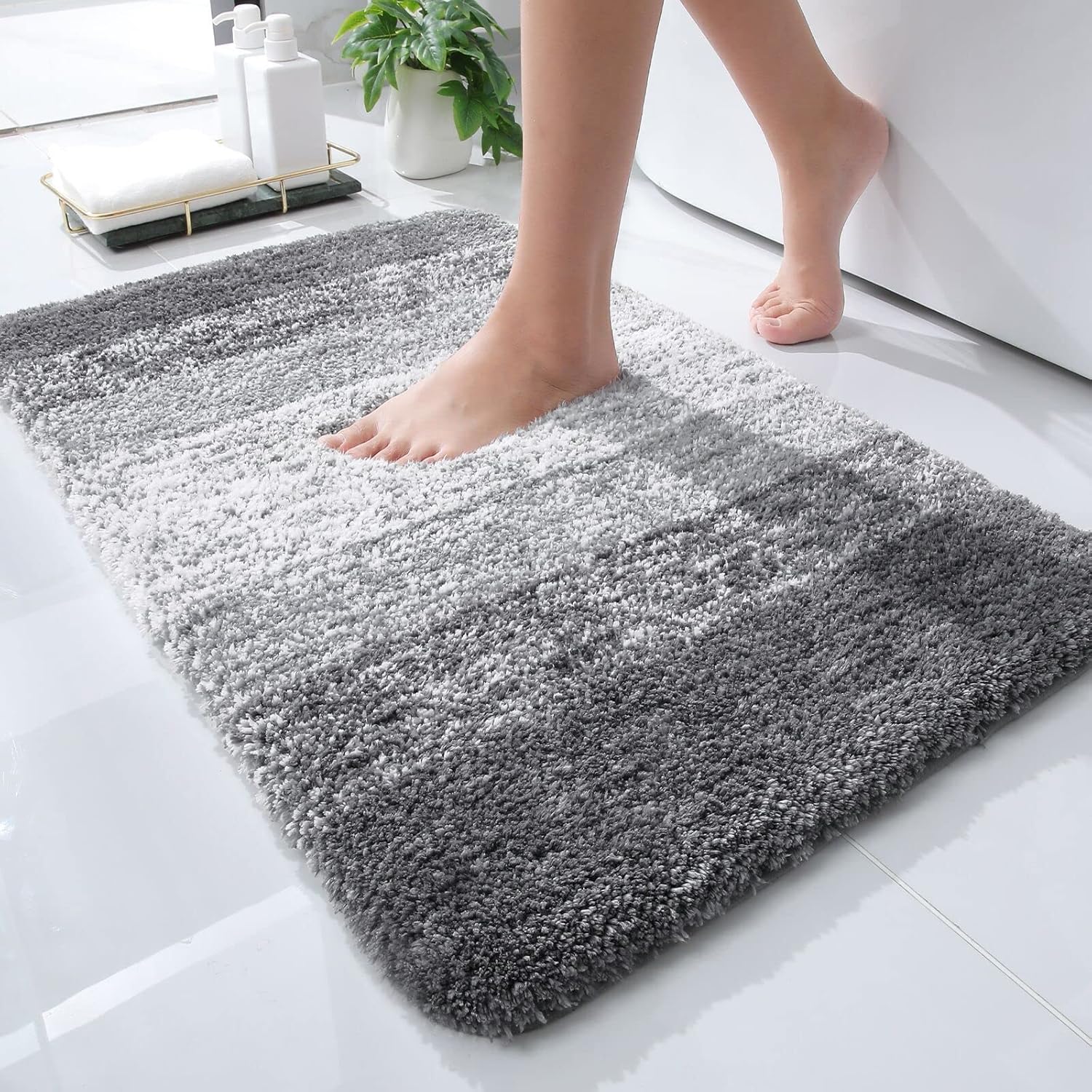 3133 Microfiber Soft Mat Anti Slip, Water Absorbent, Door Mat/Bath Mat  (1Pcs)15.5x23.5cm - Image 7