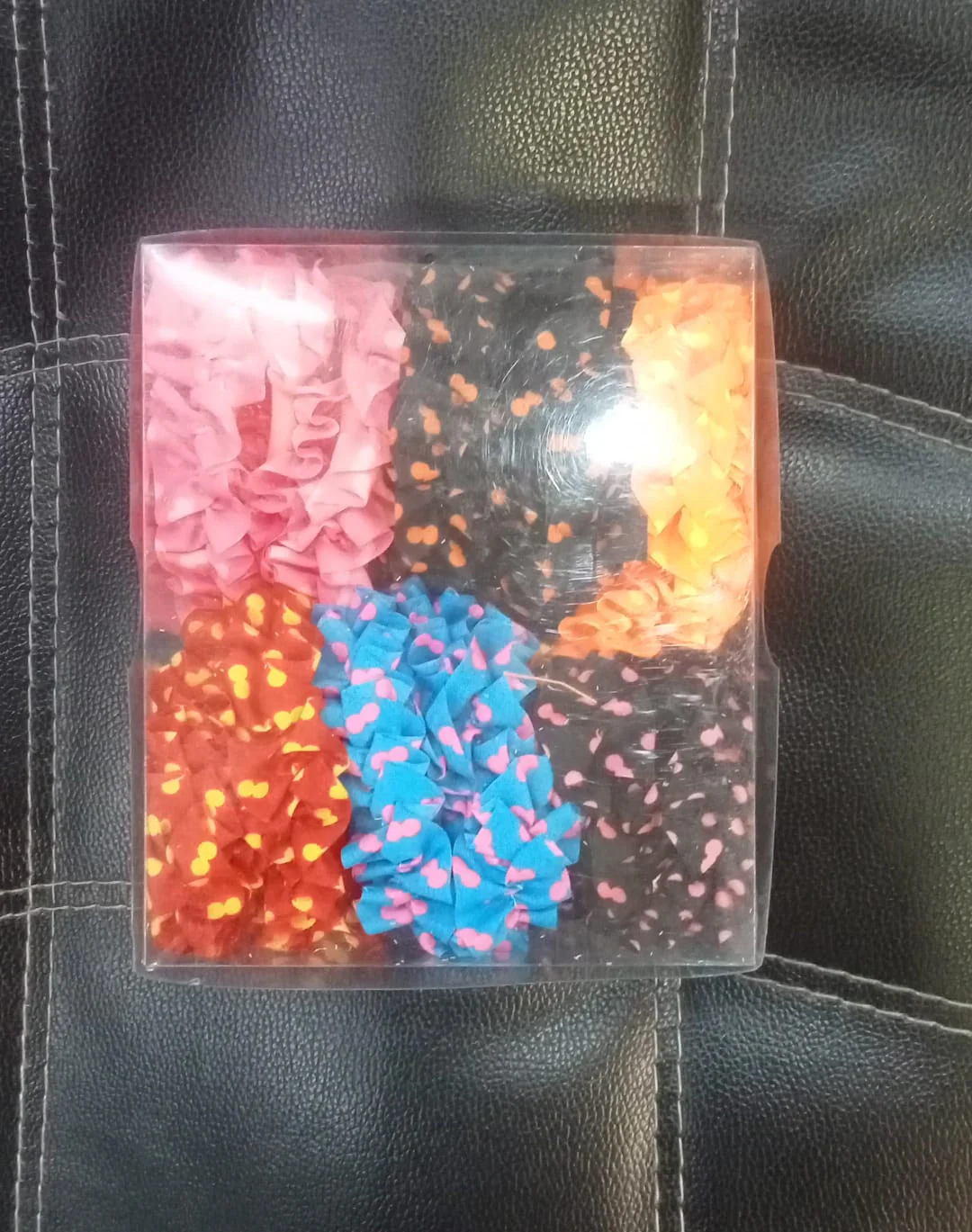 AM1012 Colorful Elastic Hair Rubber for Girls & Women - 1 Pcs - Image 5