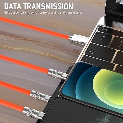 3146 3 In 1 Fast Charging Data Cable Portable Charger Cord 1 Pcs - Image 7