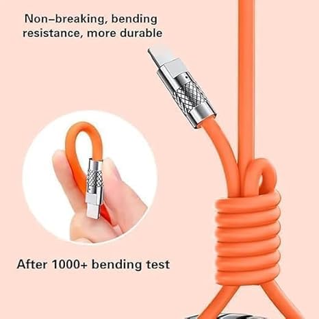 3146 3 In 1 Fast Charging Data Cable Portable Charger Cord 1 Pcs - Image 8