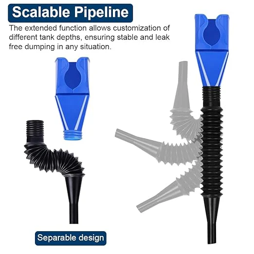 3163 Plastic Oil Funnel with Retractable Pipe, Oil Snap for Cars ,Truck and Motorcycles - Image 10