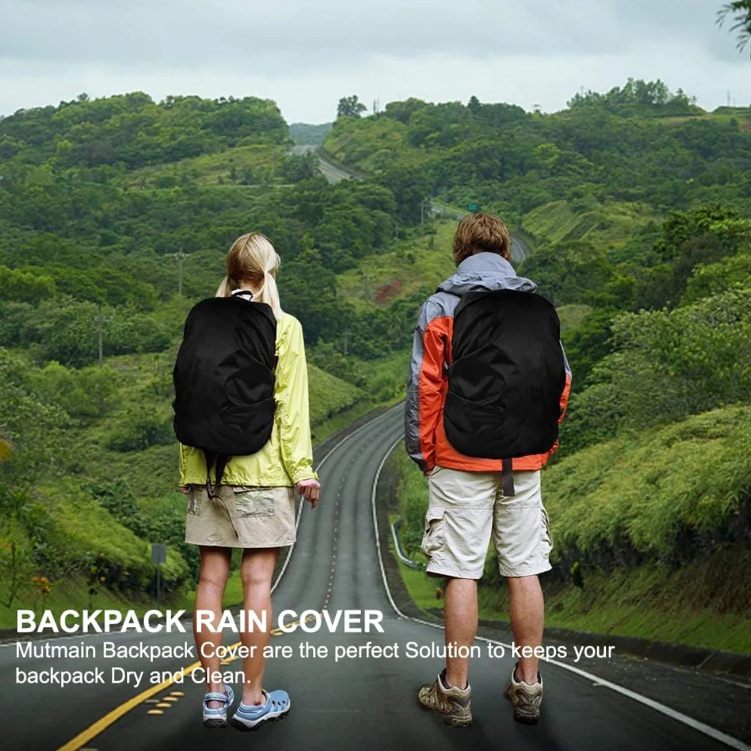 3189 Nylon Waterproof & Dust Proof Rain Bag Cover with Carry Pouch - Image 5