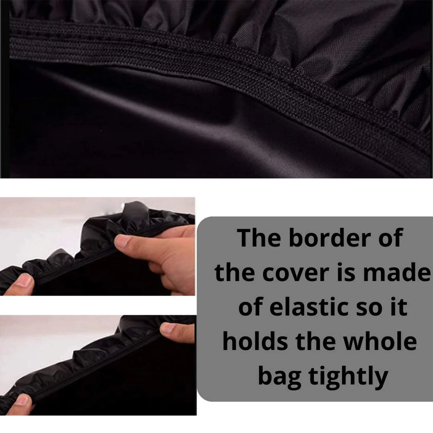 3189 Nylon Waterproof & Dust Proof Rain Bag Cover with Carry Pouch - Image 8