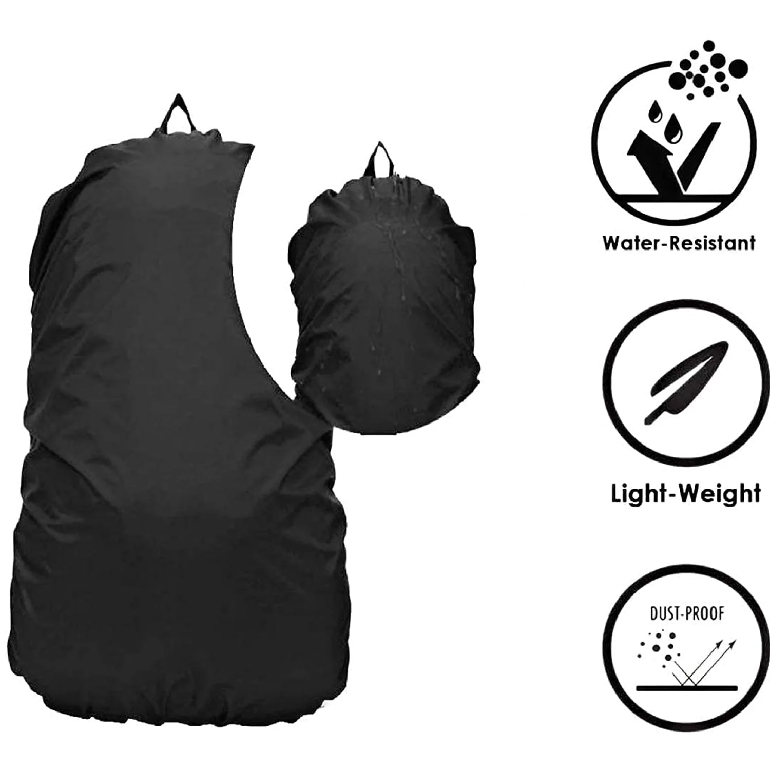 3189 Nylon Waterproof & Dust Proof Rain Bag Cover with Carry Pouch - Image 9