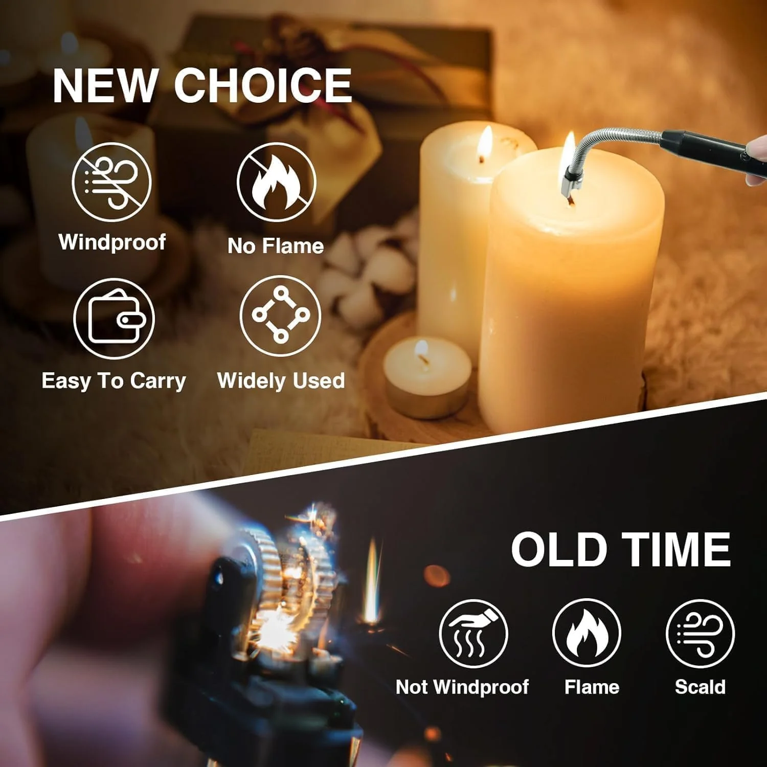 AM7156 Electric Arc Gas Lighter Rechargeable For Kitchen - Image 7