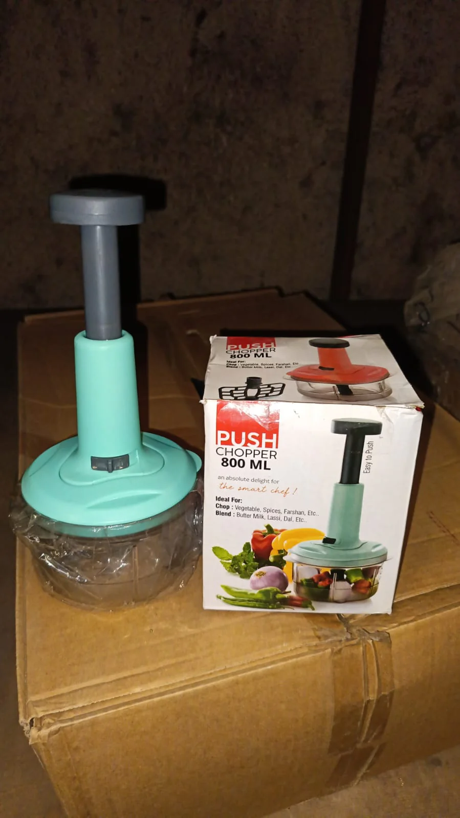 3267 Hand-Press Vegetable Chopper Mixer Cutter (800ml) - Image 7