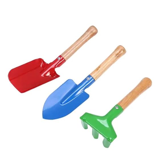3292 Garden Tool Set Trowel Hand Fork, Hand Rake & Pruner for Gardening Garden Tool Kit 3 Piece - Image 2