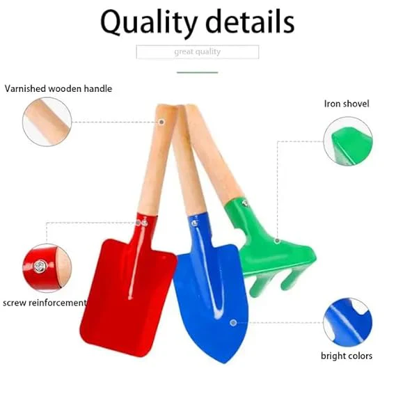 3292 Garden Tool Set Trowel Hand Fork, Hand Rake & Pruner for Gardening Garden Tool Kit 3 Piece - Image 4
