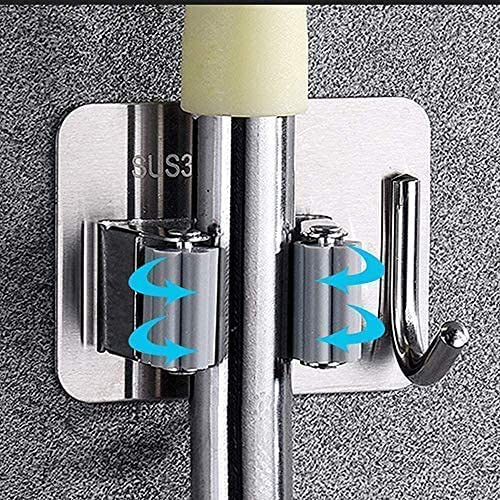 3325 Adhesive Mop Holder and Broom Holder for Wall - Image 3