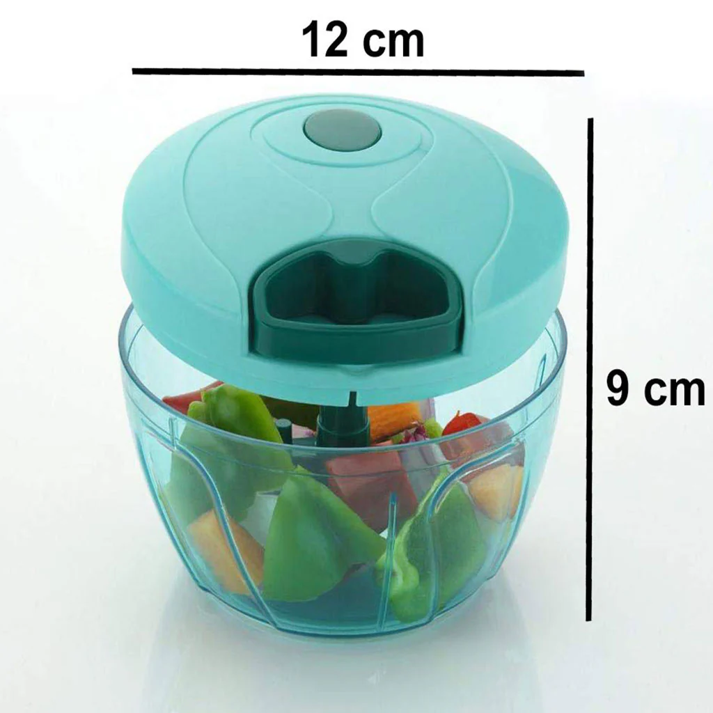 3326 Manual SS Blades Compact Hand Held Vegetable Chopper/Slicer (Brown Package Box) - Image 3