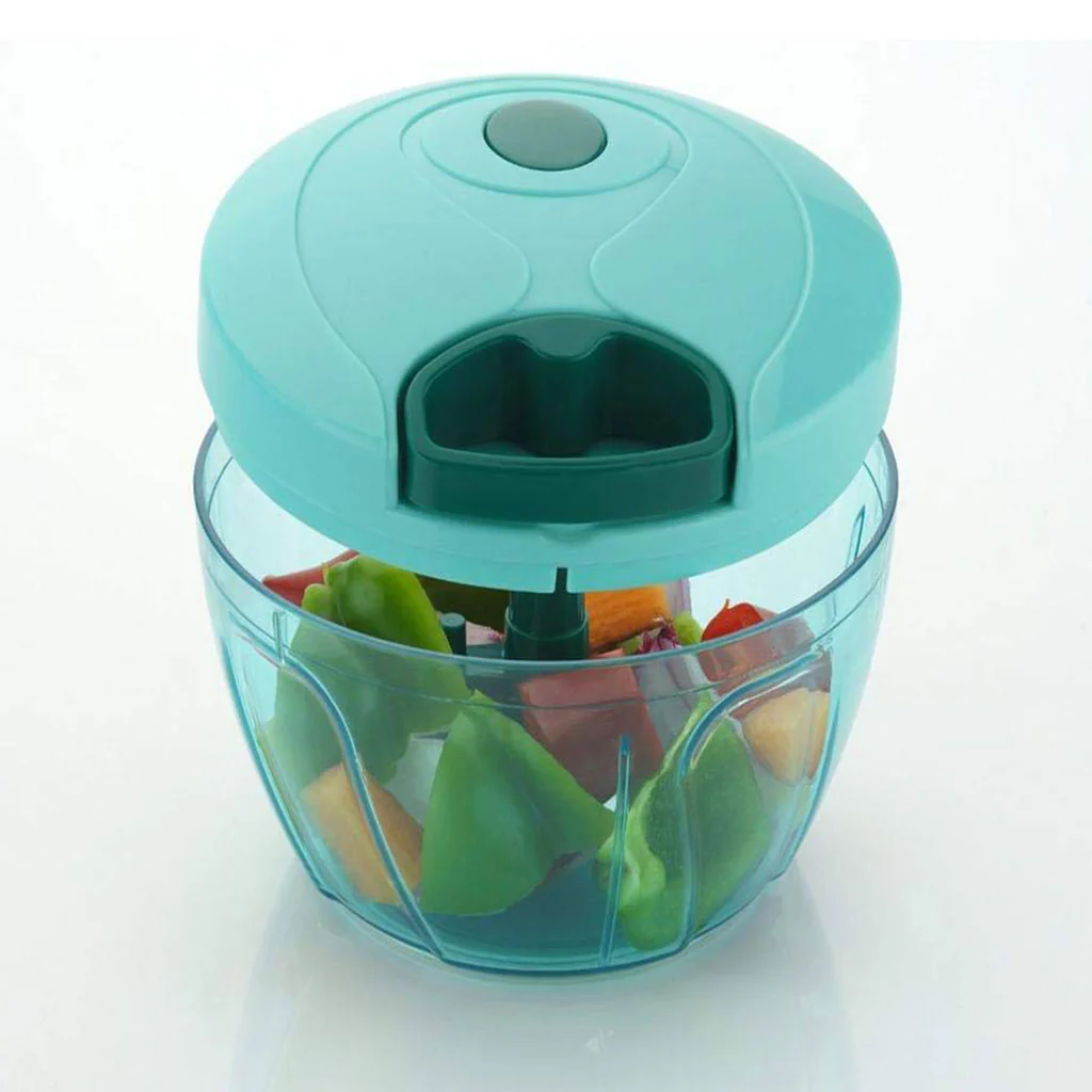 3326 Manual SS Blades Compact Hand Held Vegetable Chopper/Slicer (Brown Package Box) - Image 5