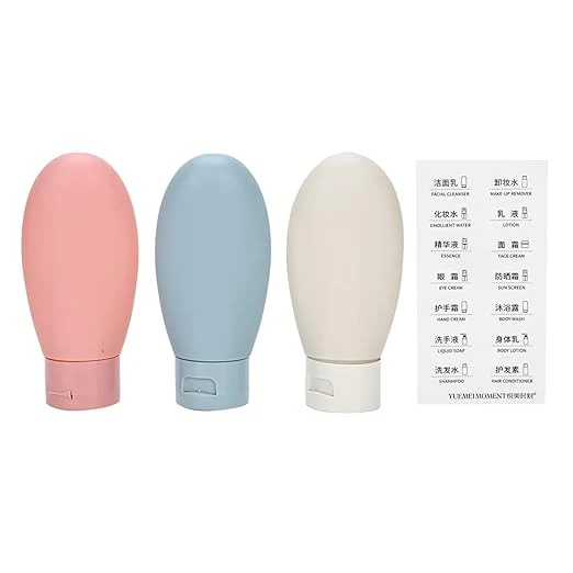 3358 3PCS Travel Bottles for Toiletries Silicone Container - Image 3