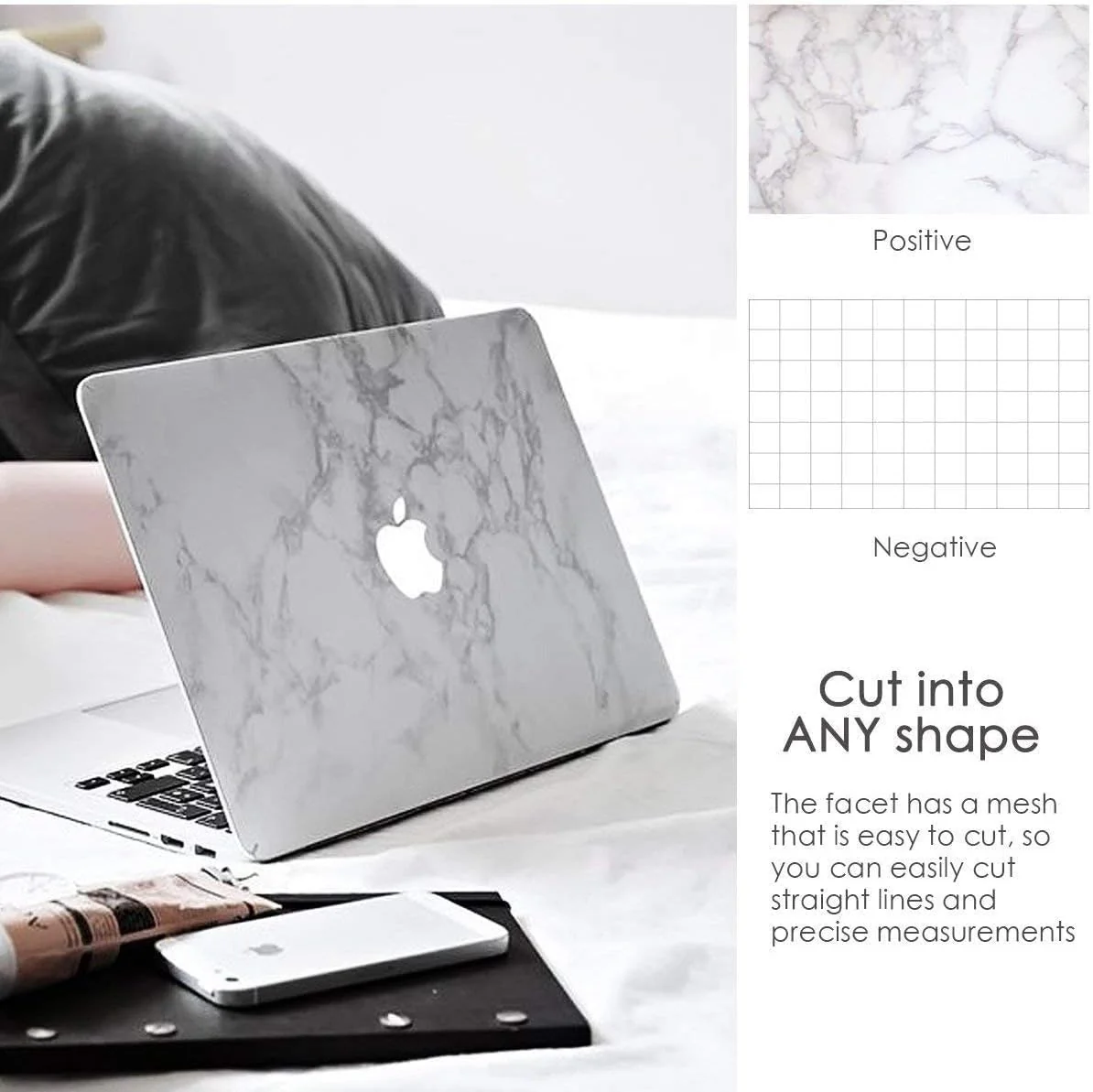 AM3414 White Marble Foil Kitchen Stickers(60CMX2M) 1 Piece - Image 6