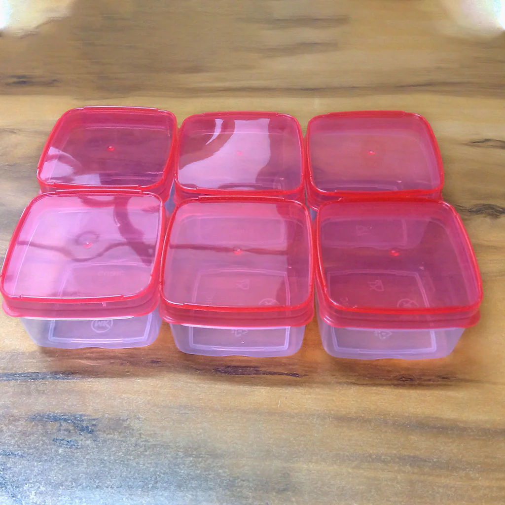 3424 6Pcs Small Cubic Box For Masala And Dry Fruit Container - Image 2