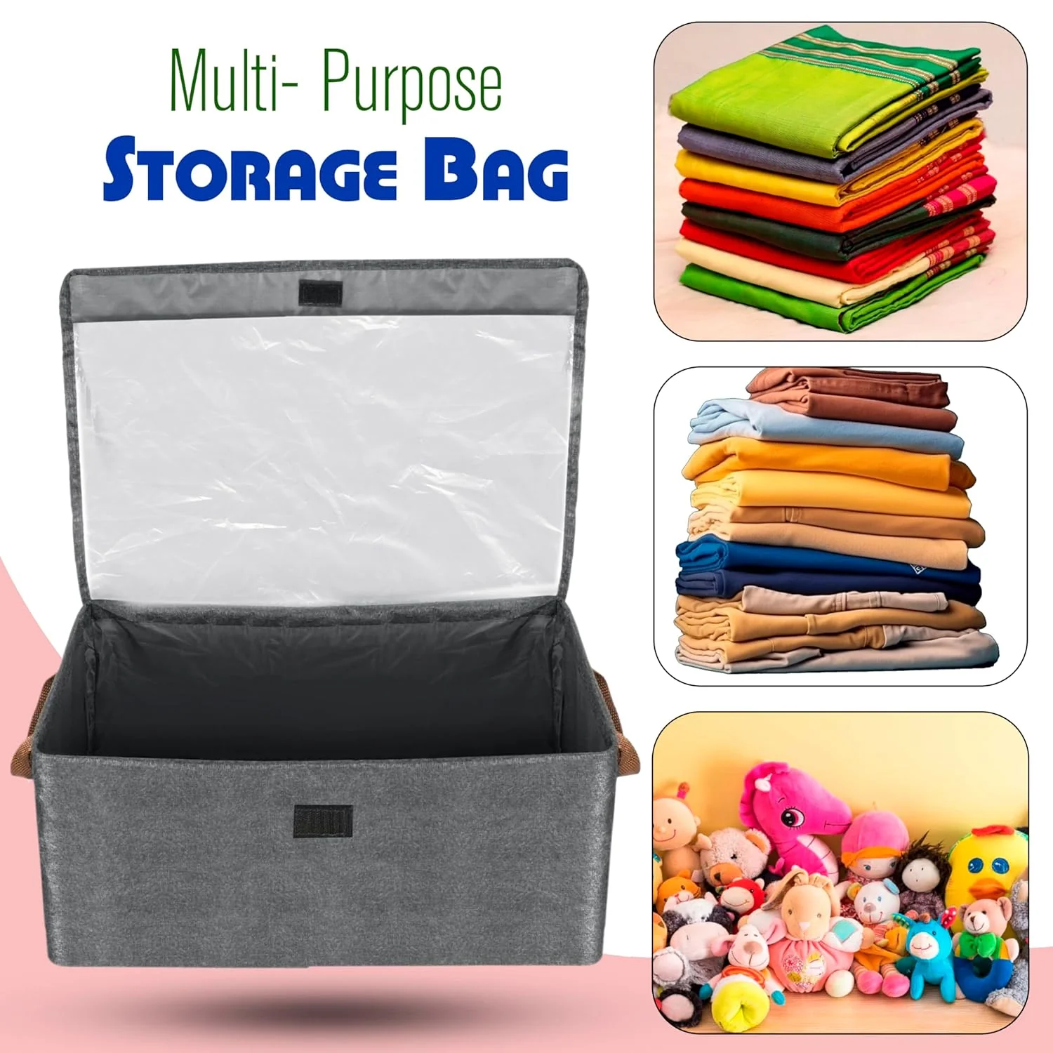 3528 Foldable Storage Baskets with Handles - Image 5