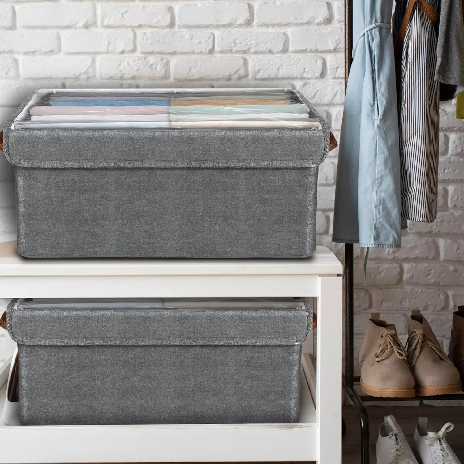 3528 Foldable Storage Baskets with Handles - Image 7