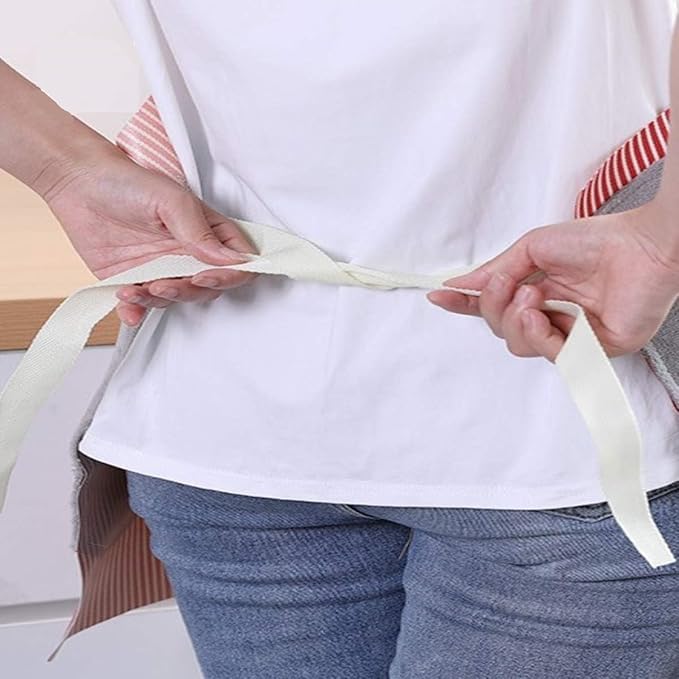 3559 Women Kitchen Apron with Hand Wipe Pockets - Image 6