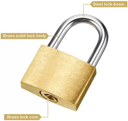 3580 Solid Imitation Copper Lock - Image 3