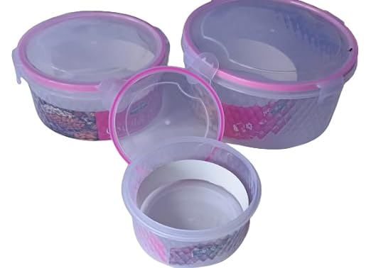 3600 Oscar Storage Container,  Air Tight Container, set of 3 pcs  2000ml, 1000ml, 500ml - Image 6