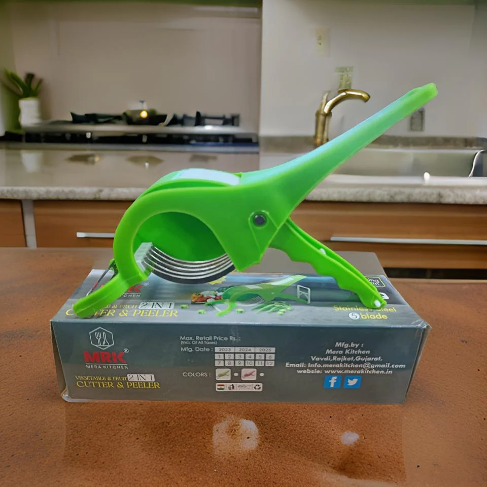 3602 HIGH QUALITY 2-IN-1 VEGETABLE AND FRUITS CUTTER / CHOPPER