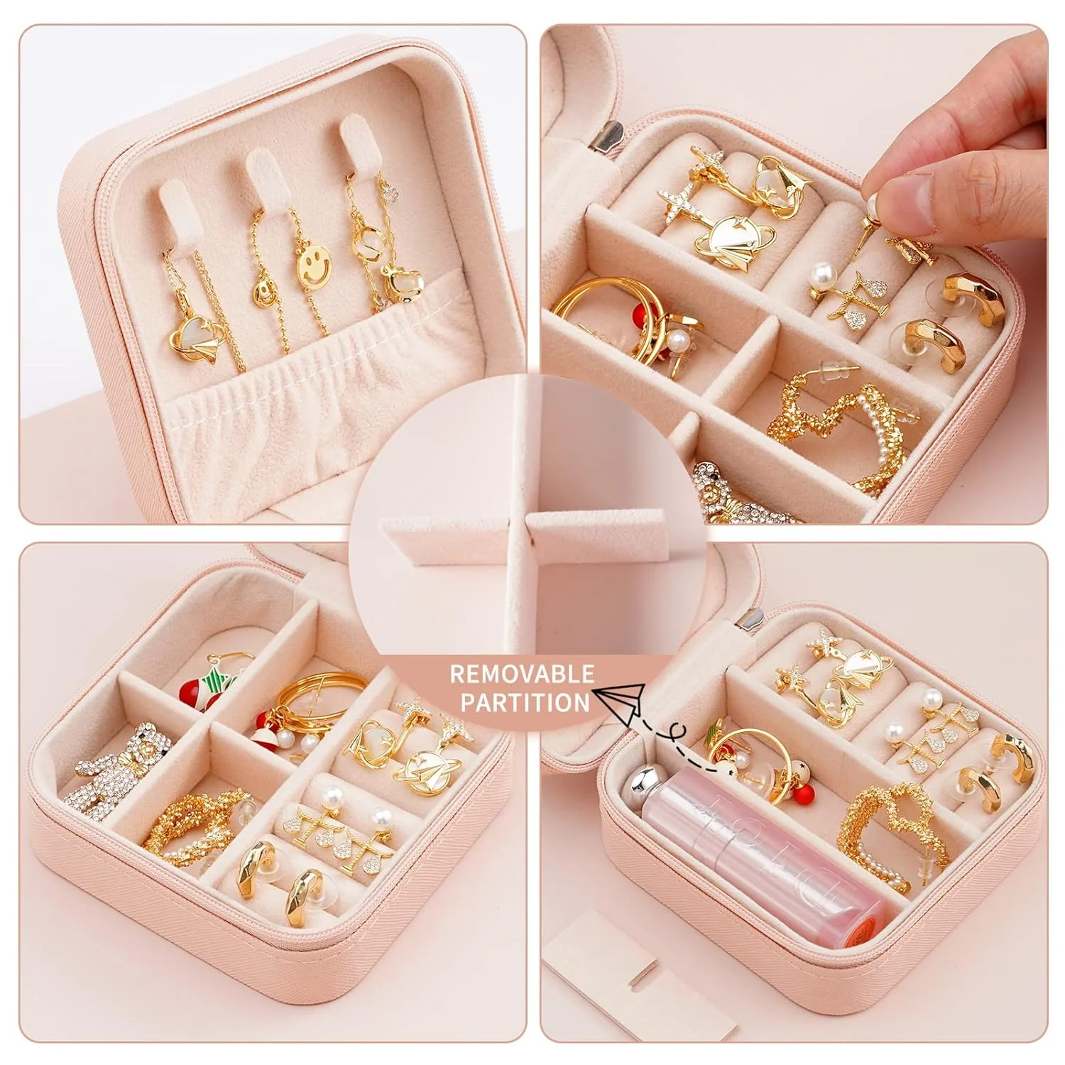 3610 Portable Travel Mini Jewelry Box - Image 5