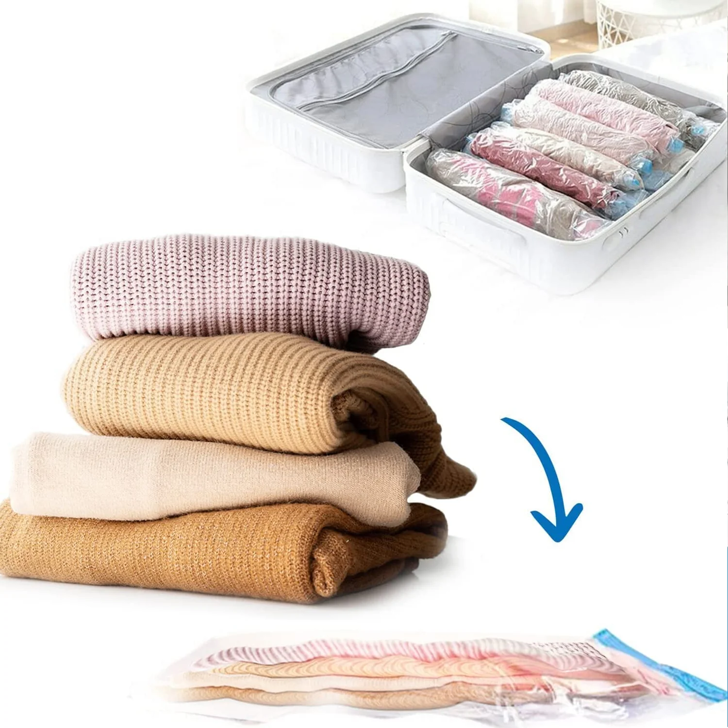 3634 Vacum Storage Bags with Hand Pump (Pack of 5) - Image 7