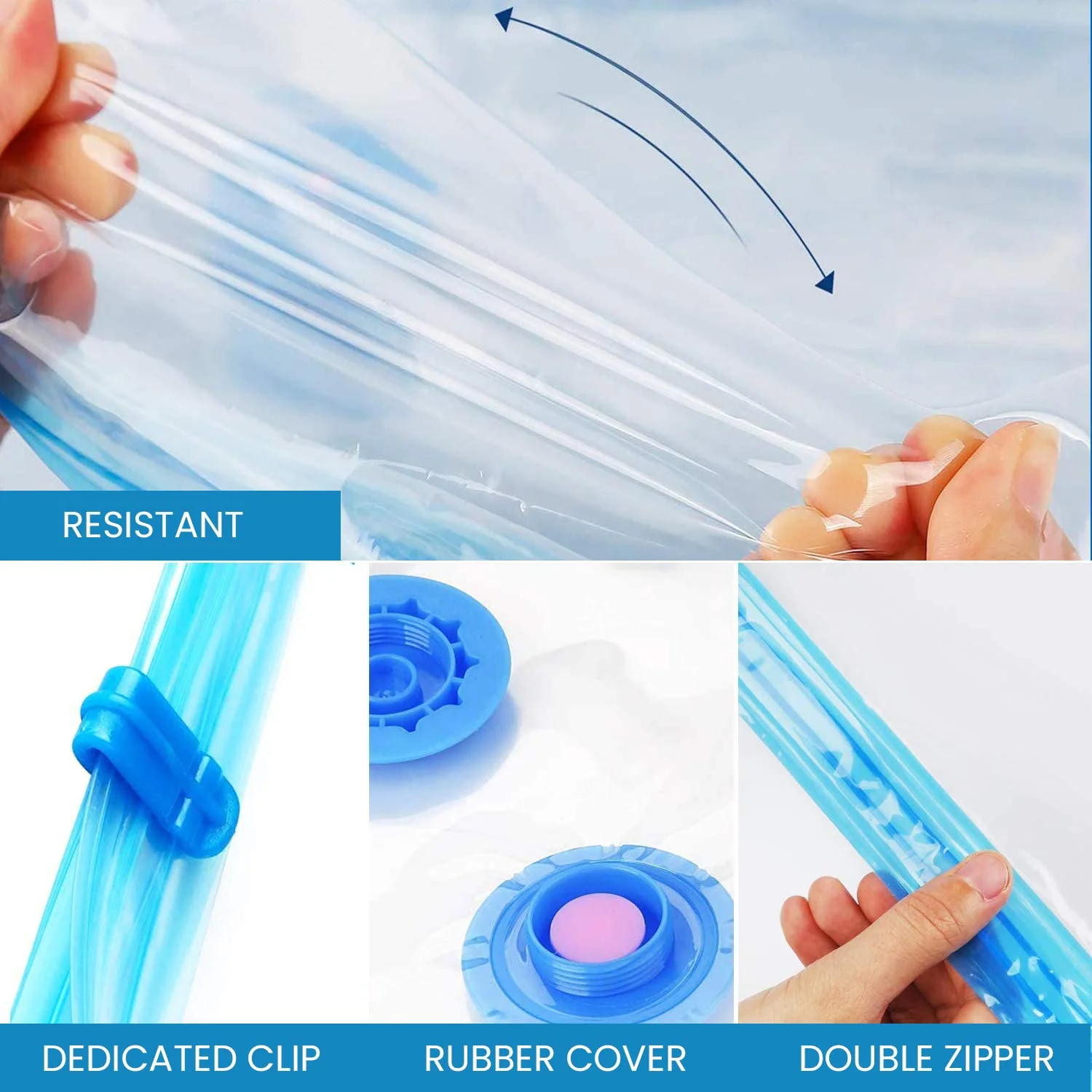 3634 Vacum Storage Bags with Hand Pump (Pack of 5) - Image 8