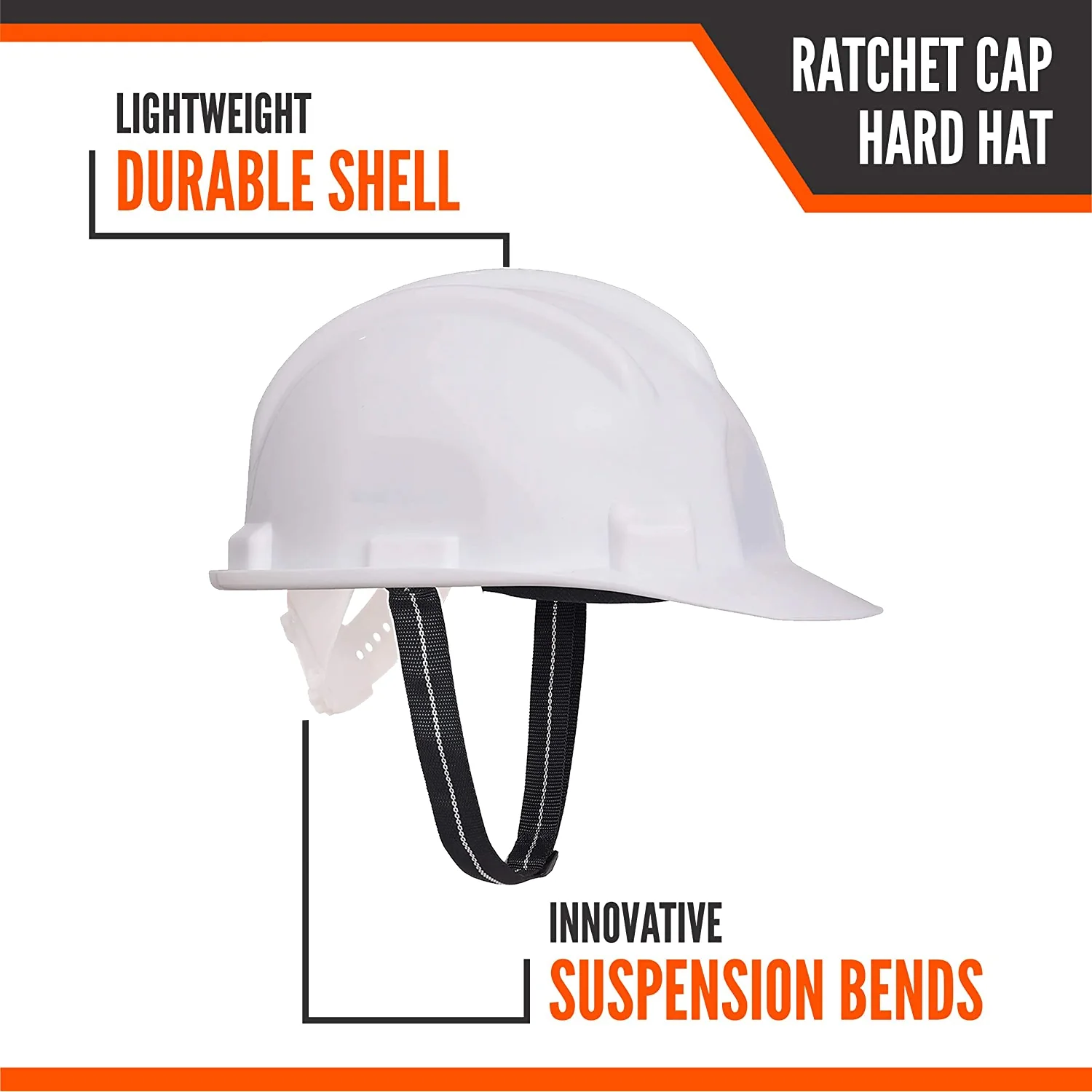 3691 White Safety Helmet Head Protection for Outdoor Work - Image 2