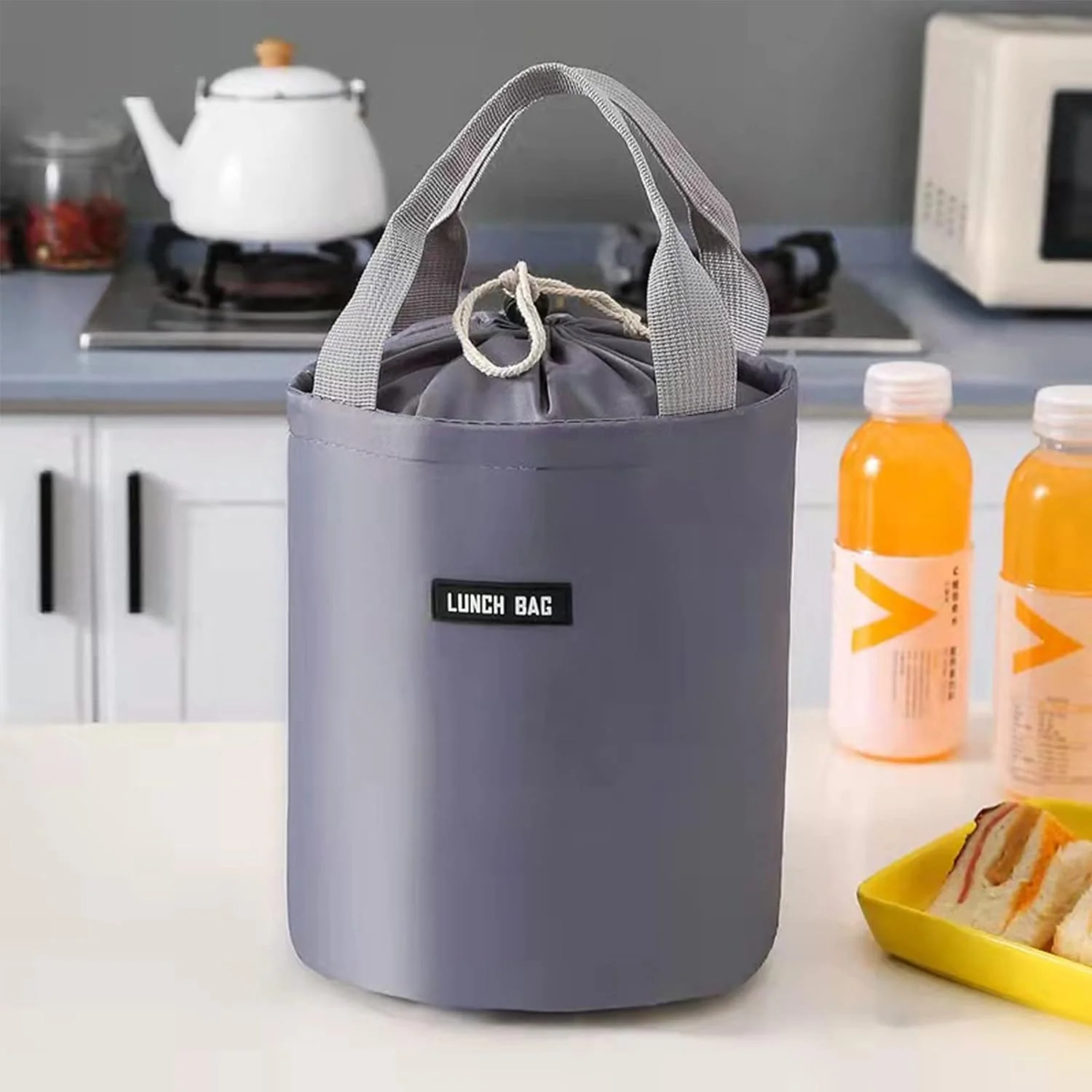 3740 Portable Round Lunch Bag - Image 4