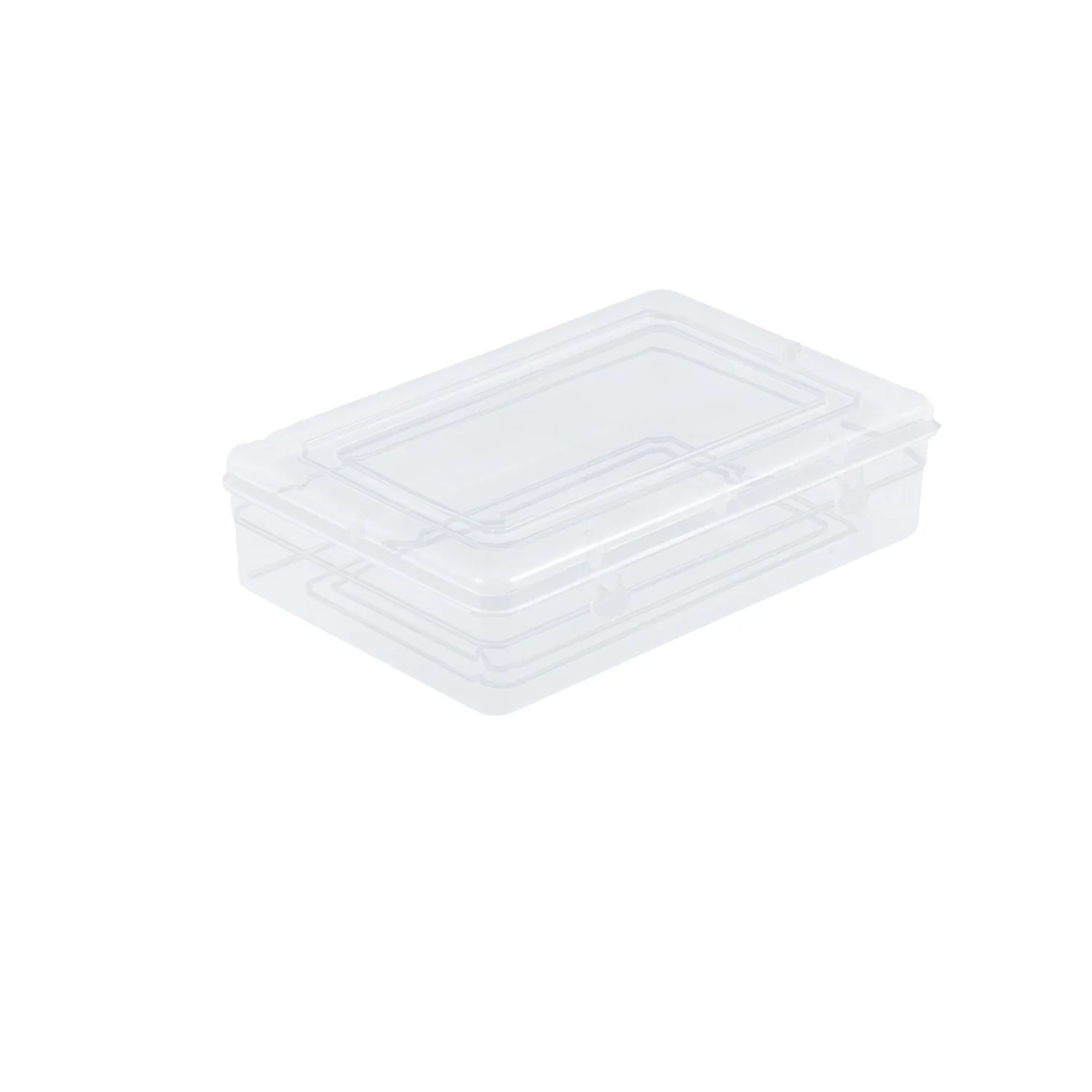 3754 Plastic Rectangular Container Box Set with Lid for Storage of Multipurpose Things Like Jewellery, Medicine, Spices (Clear, 160x100x40 mm) - Image 4