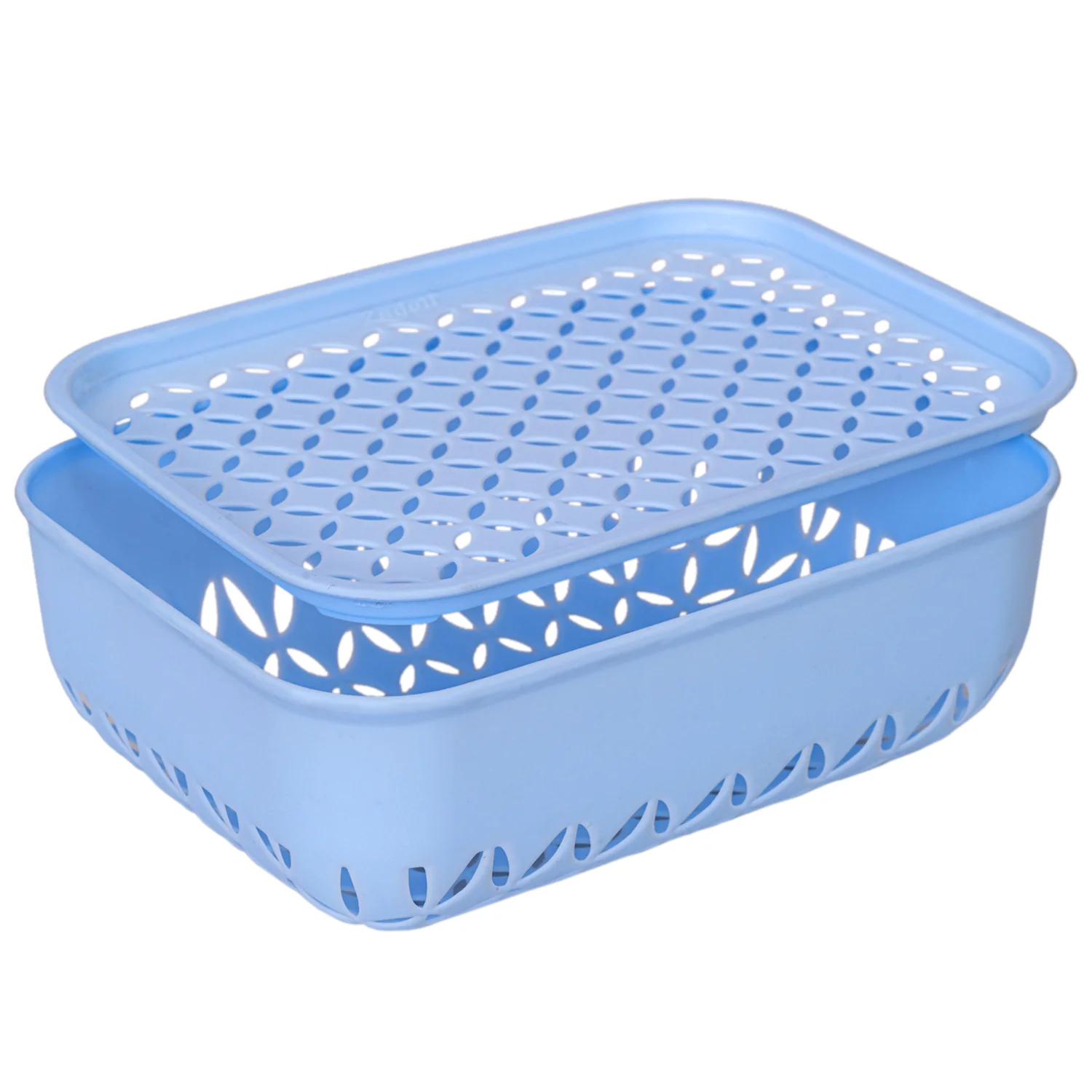 3758 Plastic Multipurpose Baskets For Home / Kitchen Storage Kothmir Basket - Multicolor - Image 2