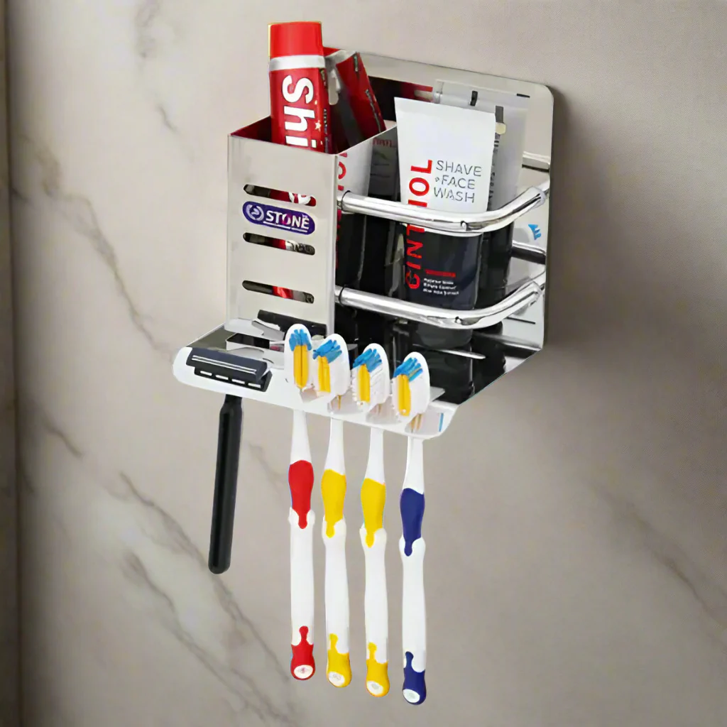 3798 Stainless Steel Toothbrush Holder ,Multipurpose Stand - Image 3