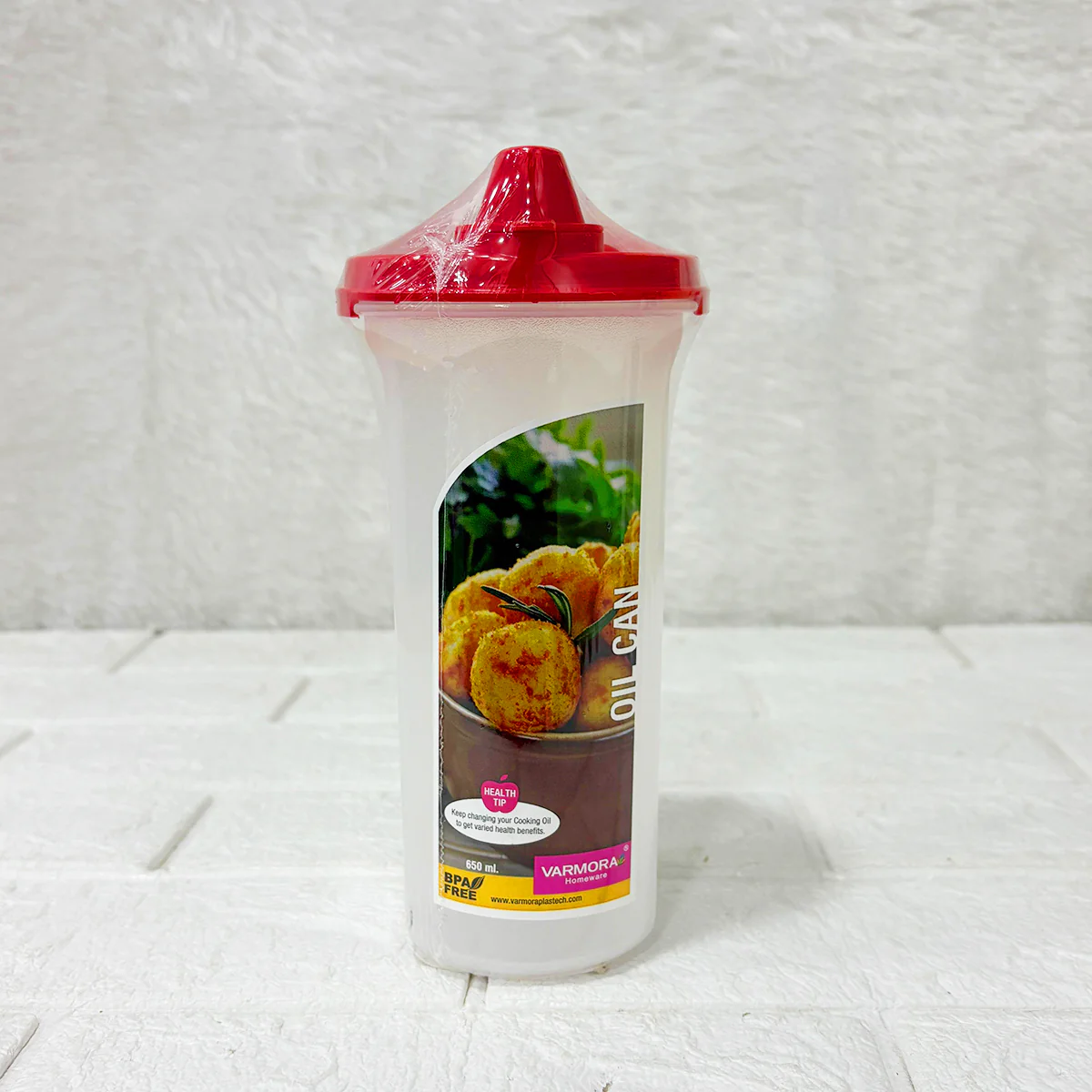 3816 Varmora Oil Can, FDA Approved BPA-Free,Unique Spout Design , Hygienic 100% Food-Grade Material 650ml - Image 4