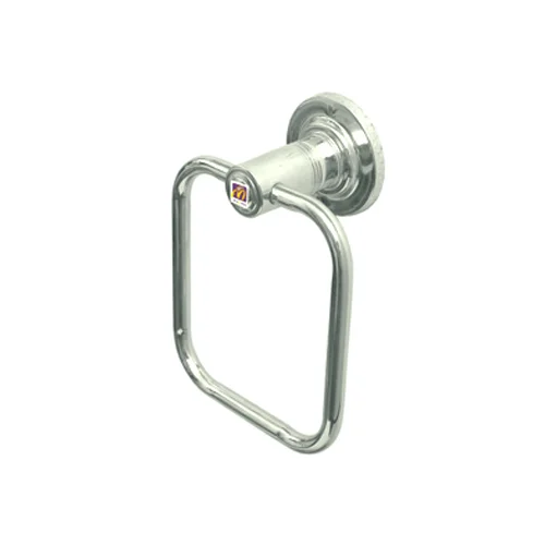3906 Silver Towel Square Ring Holder - Image 3