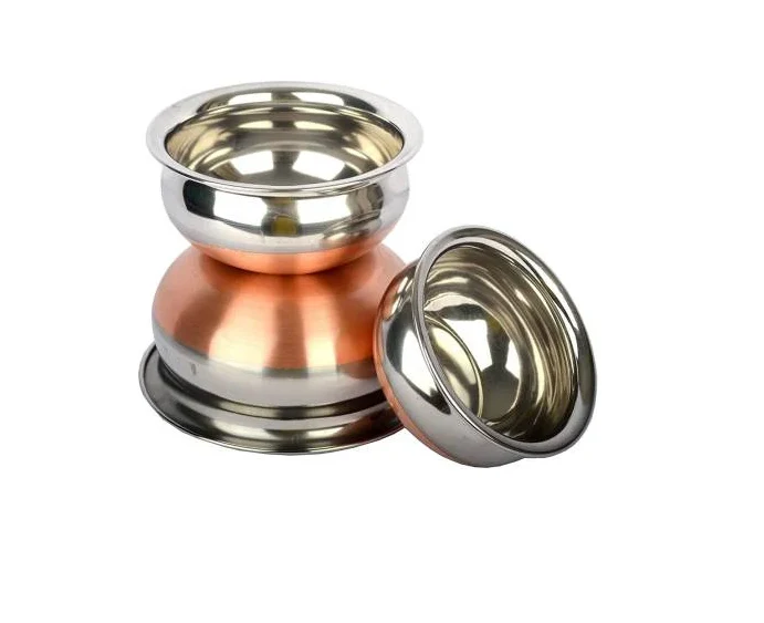 3919 Stainless Steel and Copper Handi 3 no. - Image 2