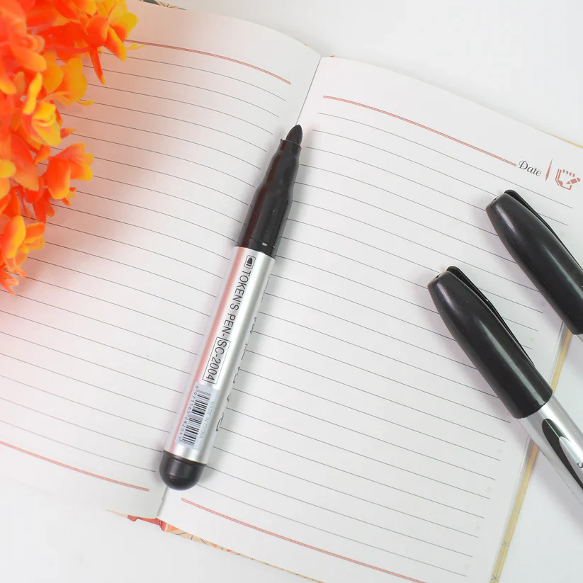 4208 Black Marker used in all kinds of school, college (4 Pcs Set) - Image 6