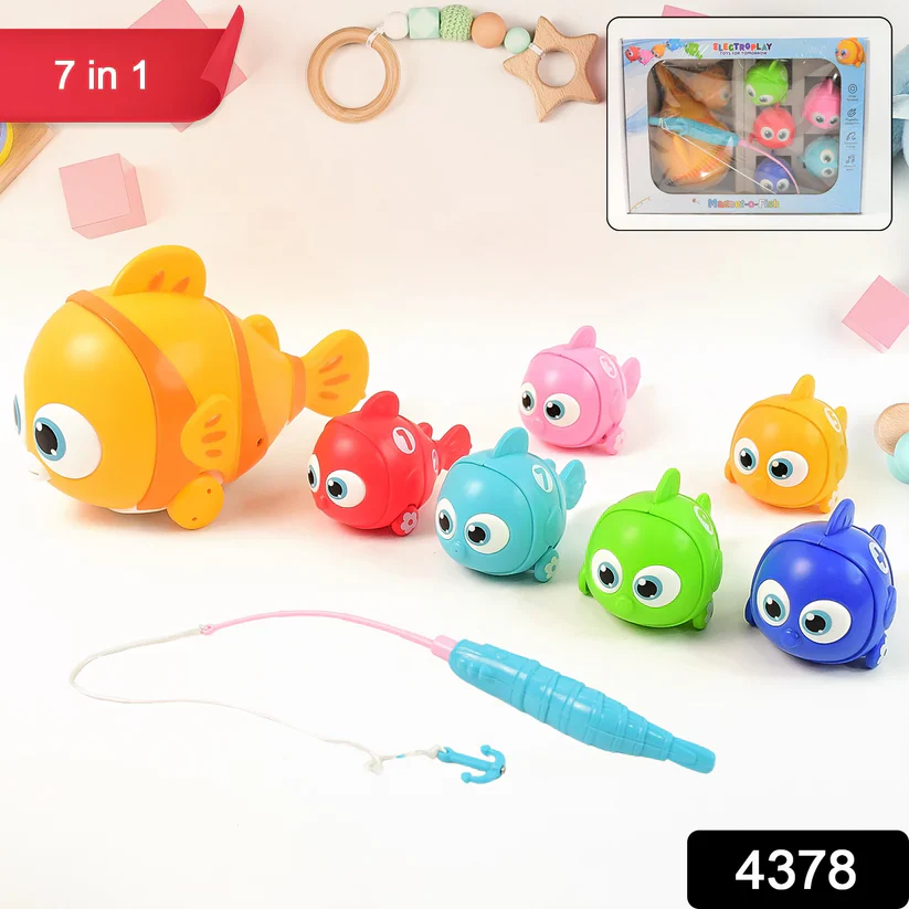 4378 Electroplay 7-in-1 Magnetic Fishing Toy Set for Kids - Image 2