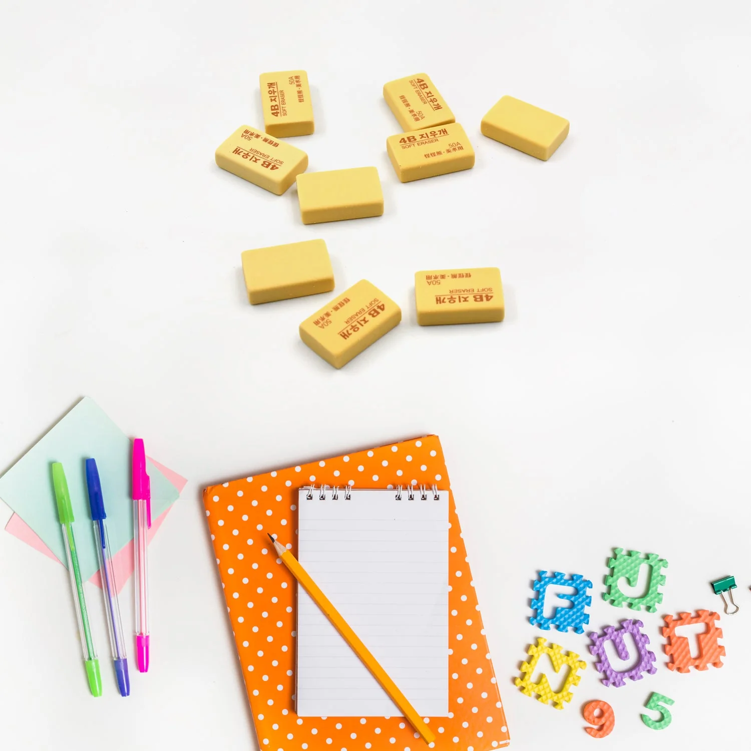 4504 Pencil Eraser Professional 4B Drawing Eraser Art Soft Eraser for School Office (60 Pc Pack) - Image 3