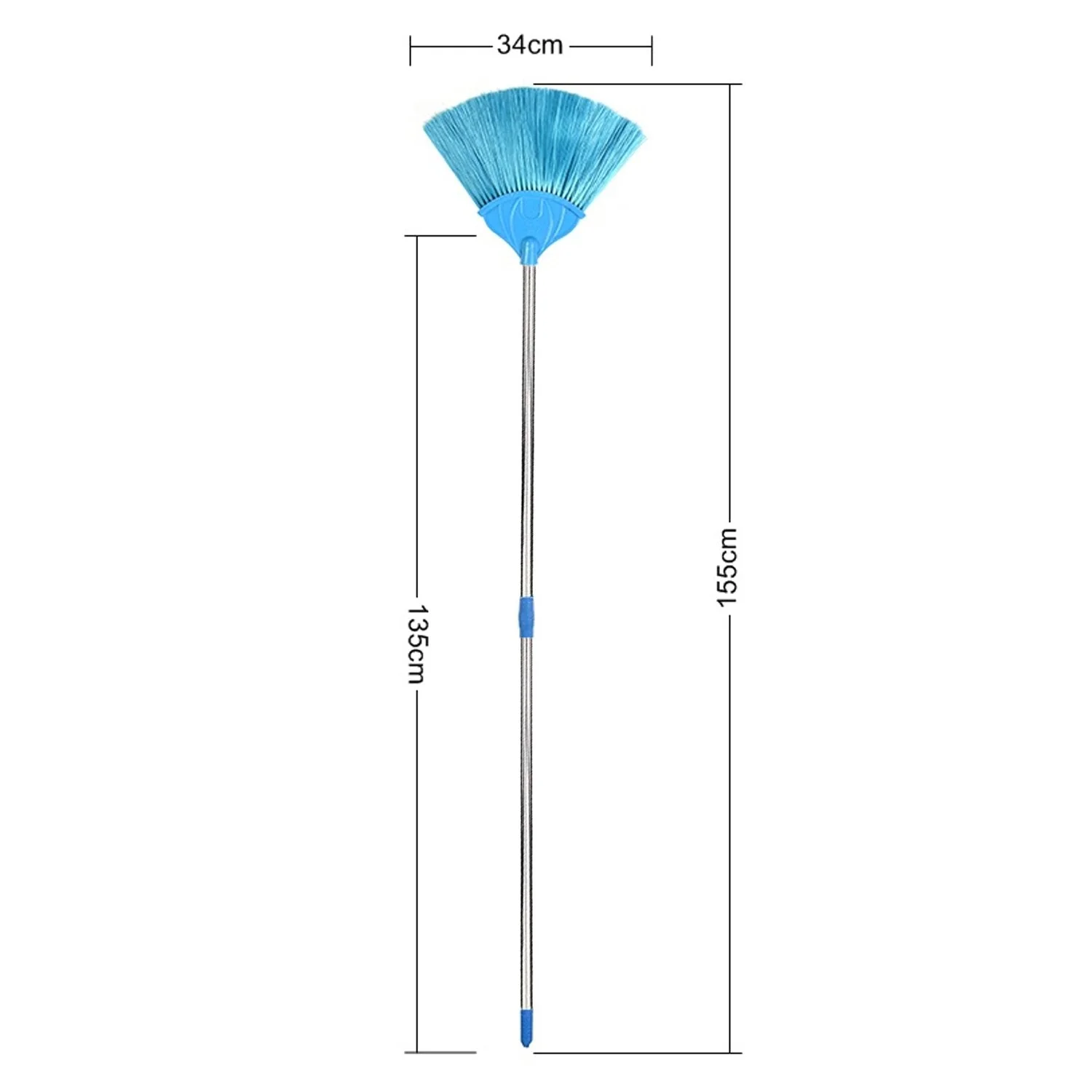 4699 Broom with Long Stainless Steel Rod and Extendable Cobweb Cleaner Stick - Image 4
