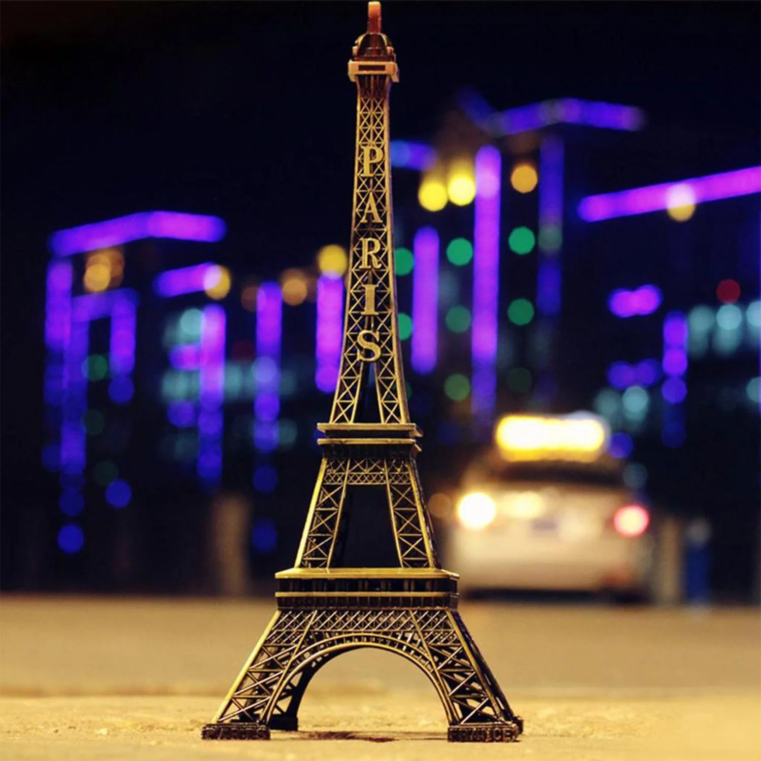 4733 Antique Finish 3D Metal Paris Eiffel Tower Metal  Showpiece 1 Pcs - Image 3
