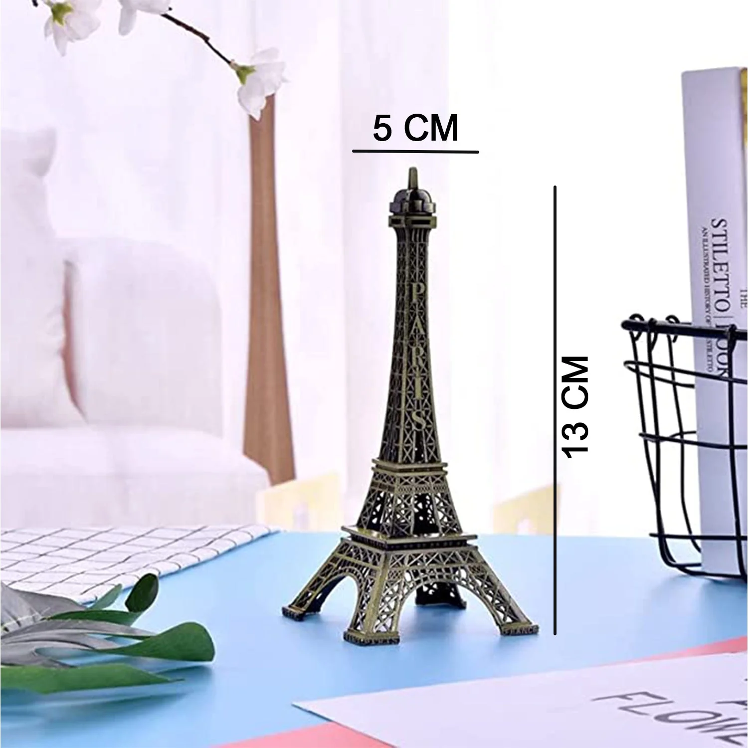 4733 Antique Finish 3D Metal Paris Eiffel Tower Metal  Showpiece 1 Pcs - Image 4